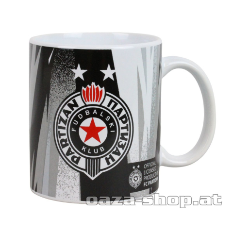 Šolja PFC crno bela
