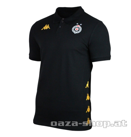 Polo majica Kappa Partizan 2025/26 crna